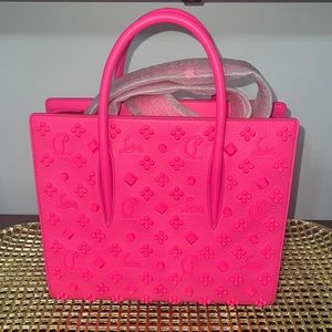 Brand New Fushia Pink Christian Louboutin Crossbody Tote